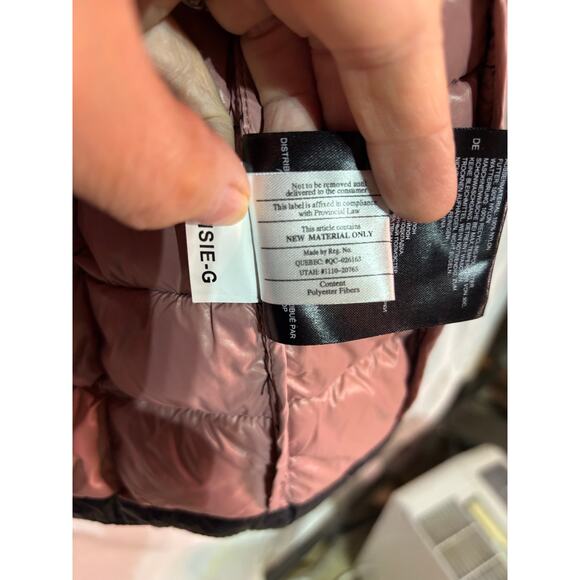 Noise M 10 black cruelty free outerwear hooded front zip jacket nylon nwot - Picture 7 of 14